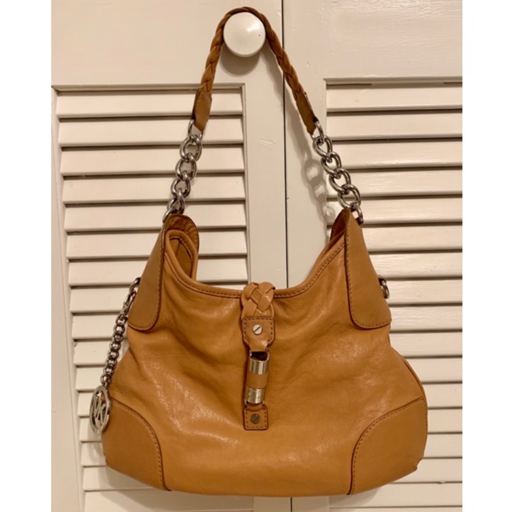 MICHAEL Michael Kors Tan Leather Hobo Bag